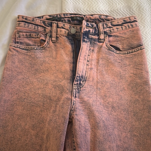 Pink acid washed wide leg, jeans by wild fable size 4 - worn once - Picture 2 of 5